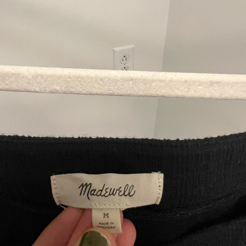 MADEWELL Black Blouse / M - Picture 4 of 6